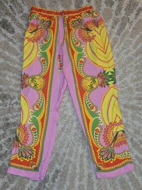 Farm Rio Beach Toucans Scarf Pamts Size M